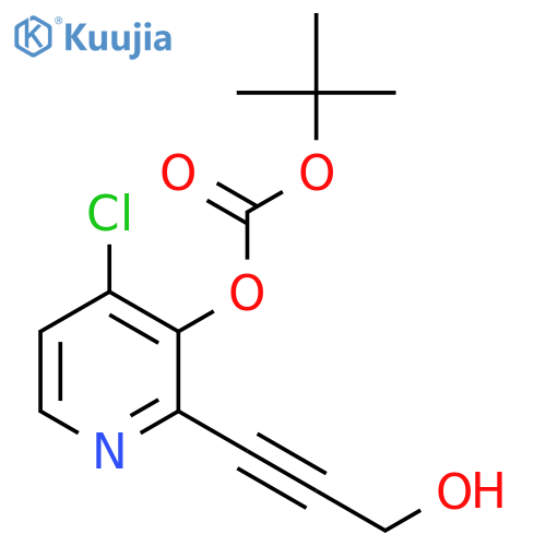 tert-Butyl 4-Chloro-2-(3-hydroxyprop-1-ynyl)pyridin-3-yl Carbonate structure