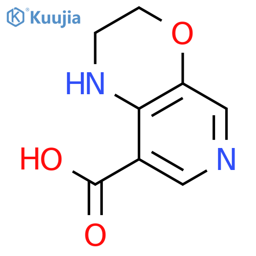 2,3-Dihydro-1h-pyrido3,4-b1,4oxazine-8-carboxylic acid structure