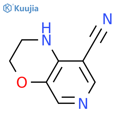 2,3-Dihydro-1h-pyrido3,4-b1,4oxazine-8-carbonitrile structure
