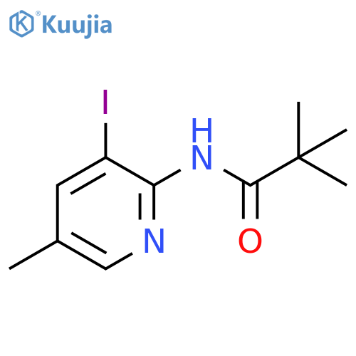 N-(3-Iodo-5-methylpyridin-2-yl)pivalamide structure