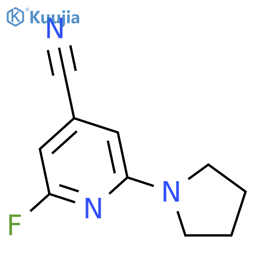 2-Fluoro-6-(pyrrolidin-1-yl)isonicotinonitrile structure