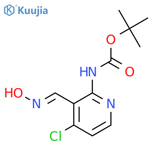 (E)-tert-Butyl 4-Chloro-3-((hydroxyimino)methyl)pyridin-2-ylcarbamate structure