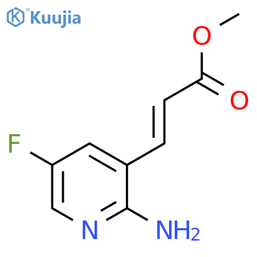 (E)-Methyl 3-(2-amino-5-fluoropyridin-3-yl)-acrylate structure