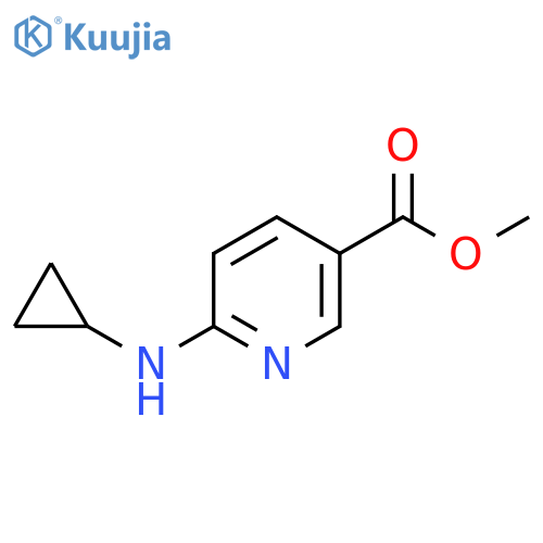 Methyl 6-(cyclopropylamino)nicotinate structure