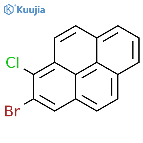 Pyrene, bromochloro- structure