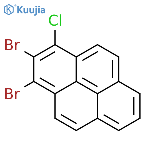 Pyrene, dibromochloro- structure
