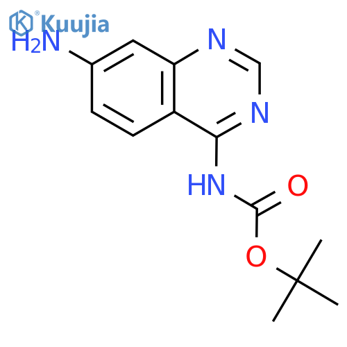 7-Amino-4-(boc-amino)-quinazoline structure