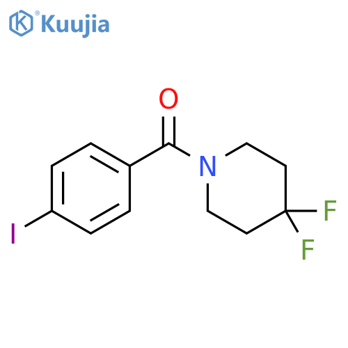 (4,4-Difluoropiperidin-1-yl)-(4-iodophenyl)-methanone structure
