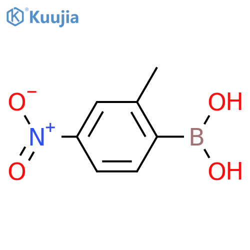 2-Methyl-4-nitrophenylboronic acid structure