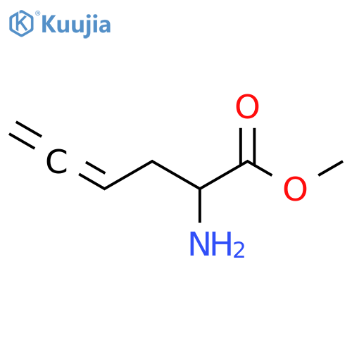 4,5-Hexadienoic acid, 2-amino-, methyl ester structure