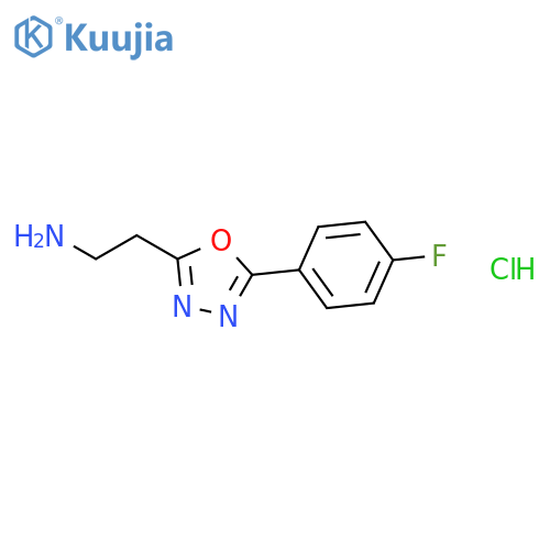 2-(5-(4-Fluorophenyl)-1,3,4-oxadiazol-2-yl)ethanamine hydrochloride structure