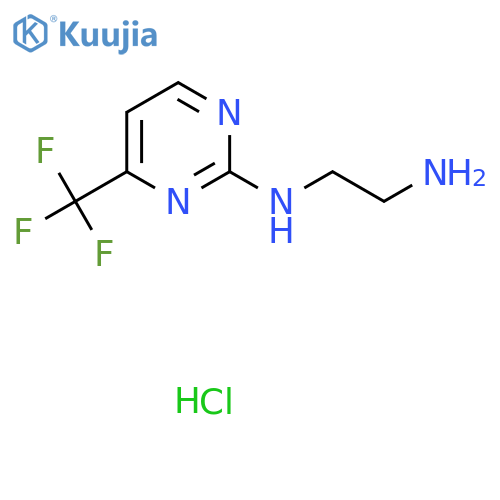 N1-4-(trifluoromethyl)pyrimidin-2-ylethane-1,2-diamine hydrochloride structure