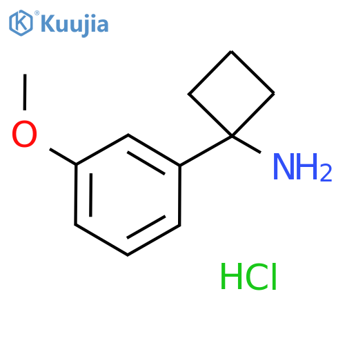 1-(3-methoxyphenyl)cyclobutan-1-amine hydrochloride structure
