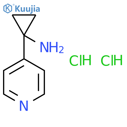 1-(pyridin-4-yl)cyclopropan-1-amine dihydrochloride structure