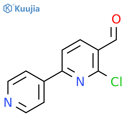 2-Chloro-6-(pyridin-4-yl)nicotinaldehyde structure