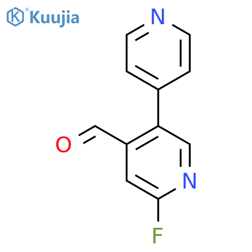 2-Fluoro-5-(pyridin-4-yl)isonicotinaldehyde structure