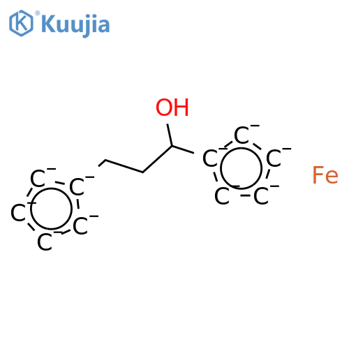 Ferrocene,1,1'-(1-hydroxy-1,3-propanediyl)- (9CI) structure