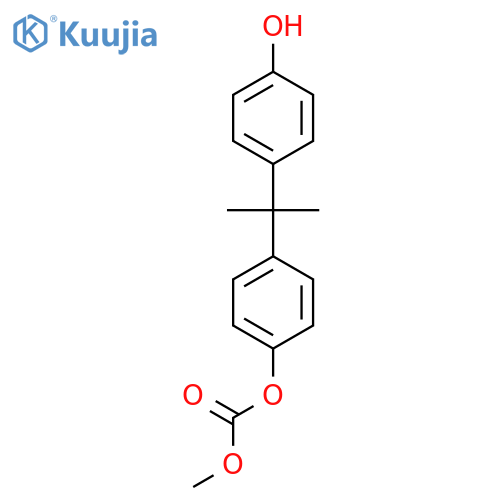 Carbonic acid, 4-[1-(4-hydroxyphenyl)-1-methylethyl]phenyl methyl ester structure