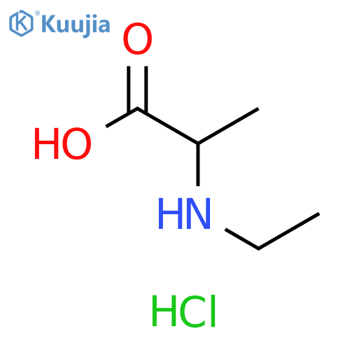 2-(ethylamino)propanoic acid hydrochloride structure