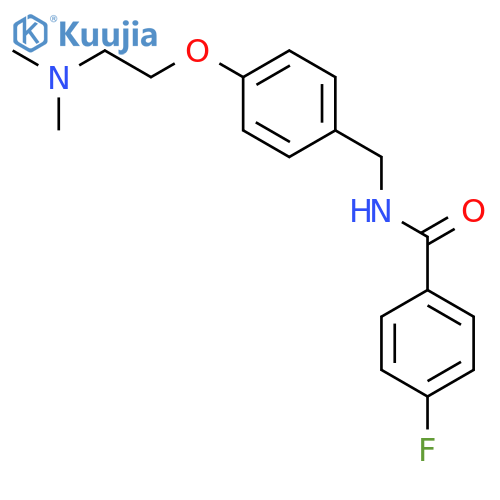 Benzamide, N-[[4-[2-(dimethylamino)ethoxy]phenyl]methyl]-4-fluoro- structure