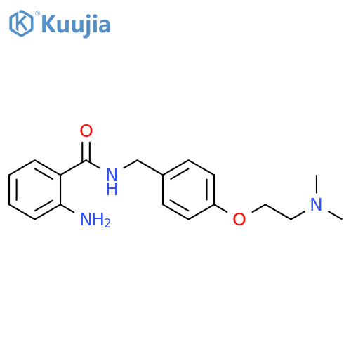 Benzamide, 2-amino-N-[[4-[2-(dimethylamino)ethoxy]phenyl]methyl]- structure