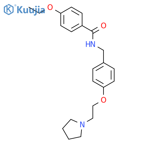 Benzamide, 4-ethoxy-N-[[4-[2-(1-pyrrolidinyl)ethoxy]phenyl]methyl]- structure