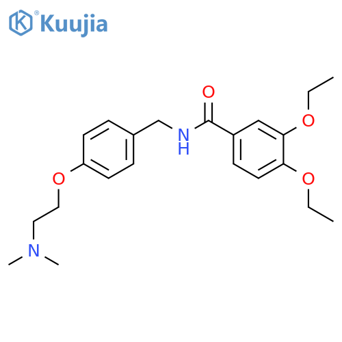 Benzamide,N-[[4-[2-(dimethylamino)ethoxy]phenyl]methyl]-3,4-diethoxy- structure