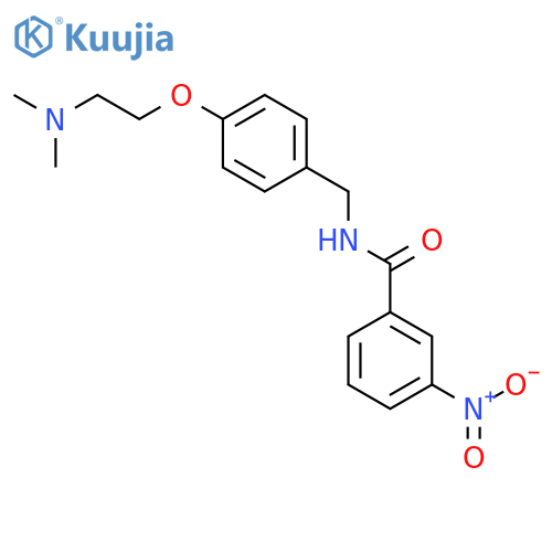 Benzamide,N-[[4-[2-(dimethylamino)ethoxy]phenyl]methyl]-3-nitro- structure