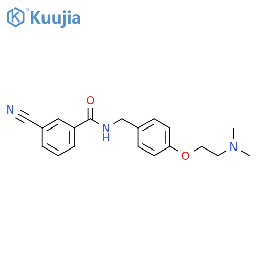 Benzamide, 3-cyano-N-[[4-[2-(dimethylamino)ethoxy]phenyl]methyl]- structure