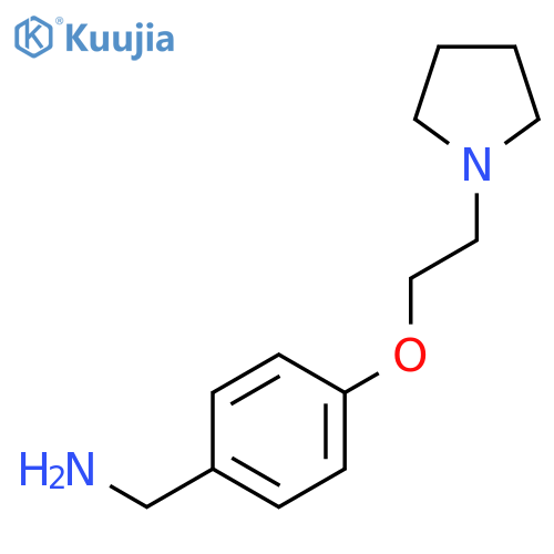{4-2-(Pyrrolidin-1-yl)ethoxyphenyl}methanamine structure