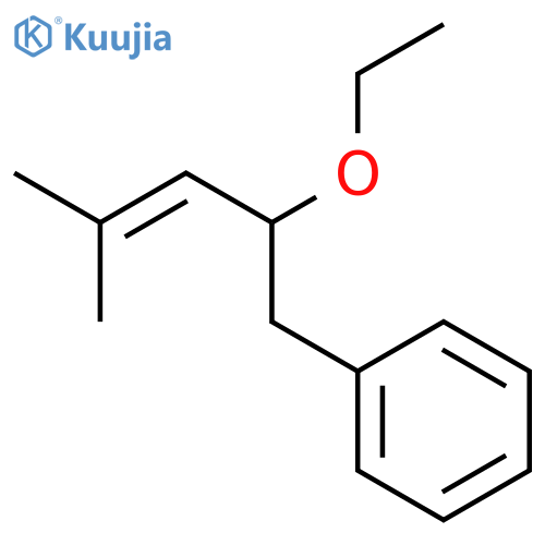 Benzene, (2-ethoxy-4-methyl-3-pentenyl)- structure