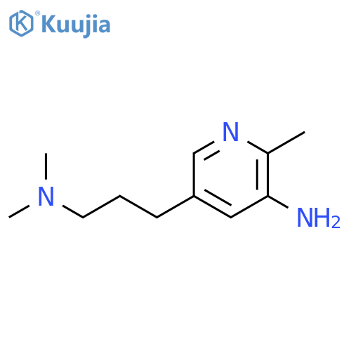 5-3-(dimethylamino)propyl-2-methylpyridin-3-amine structure