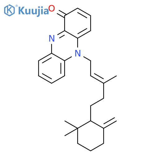1(5H)-Phenazinone,5-[(2E)-5-[(1R)-2,2-dimethyl-6-methylenecyclohexyl]-3-methyl-2-penten-1-yl]- structure