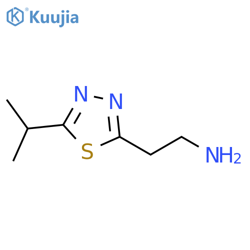 2-5-(Propan-2-yl)-1,3,4-thiadiazol-2-ylethan-1-amine structure