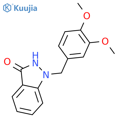 3H-Indazol-3-one,1-[(3,4-dimethoxyphenyl)methyl]-1,2-dihydro- structure