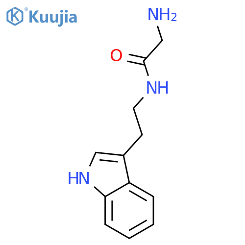 2-amino-N-2-(1H-indol-3-yl)ethylacetamide structure