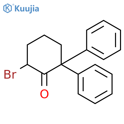 CYCLOHEXANONE, 6-BROMO-2,2-DIPHENYL- structure