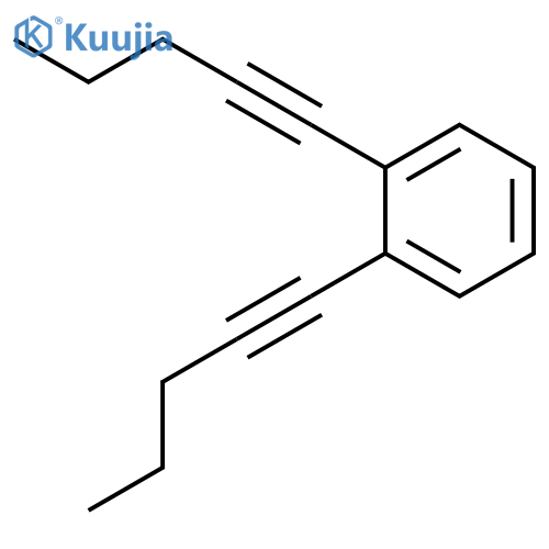 Benzene, 1,2-di-1-pentynyl- structure