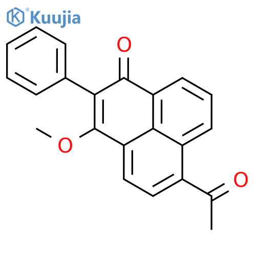 1H-Phenalen-1-one, 6-acetyl-3-methoxy-2-phenyl- structure