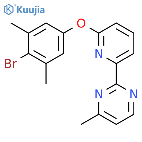 Pyrimidine, 2-[6-(4-bromo-3,5-dimethylphenoxy)-2-pyridinyl]-4-methyl- structure