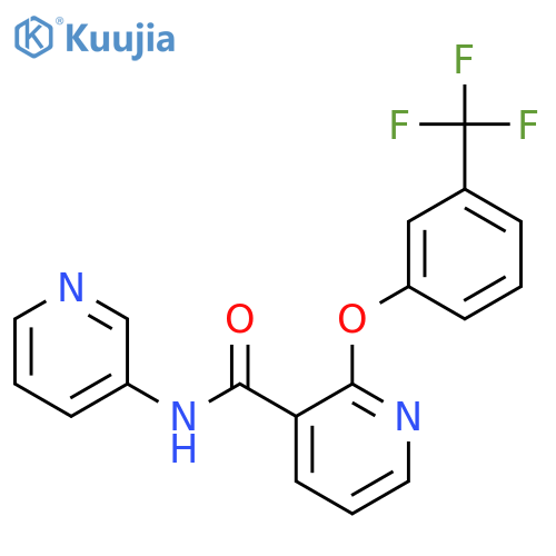 3-PYRIDINECARBOXAMIDE, N-3-PYRIDINYL-2-[3-(TRIFLUOROMETHYL)PHENOXY]- structure