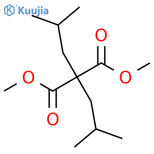 Dimethyl 2,2-diisobutylmalonate structure