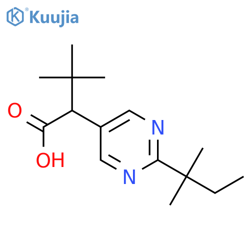 5-Pyrimidineaceticacid, a-(1,1-dimethylethyl)-2-(1,1-dimethylpropyl)- structure