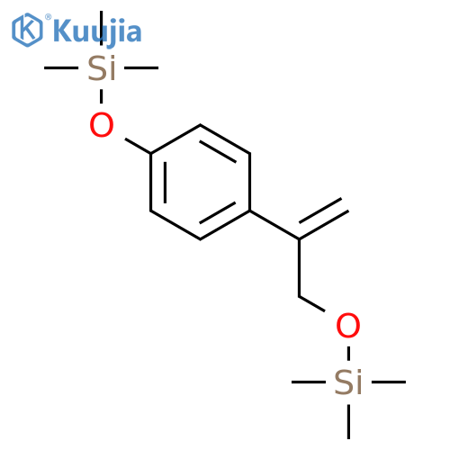 Silane, trimethyl[4-[1-[[(trimethylsilyl)oxy]methyl]ethenyl]phenoxy]- structure
