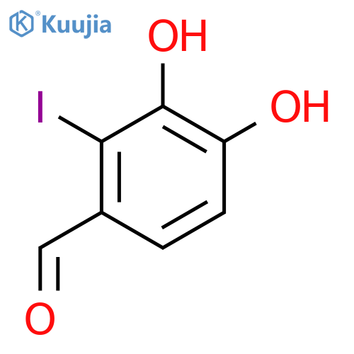 3,4-Dihydroxy-2-iodobenzaldehyde structure