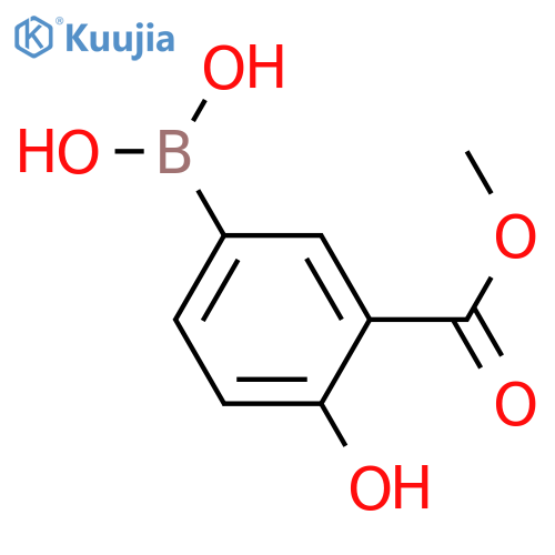 (4-chloro-3-(methoxycarbonyl)phenyl)boronic acid structure