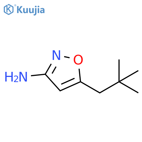 5-(2,2-dimethylpropyl)-1,2-oxazol-3-amine structure