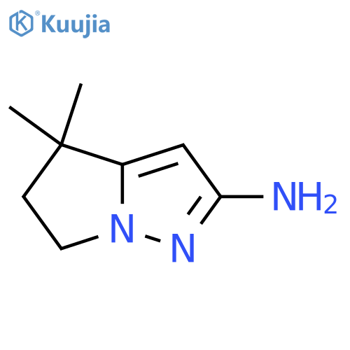 4,4-dimethyl-4H,5H,6H-pyrrolo[1,2-b]pyrazol-2-amine structure