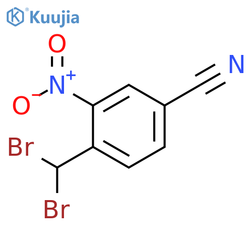 4-(dibromomethyl)-3-nitrobenzonitrile structure