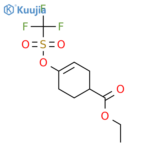 Ethyl 4-(Trifluoromethylsulfonyloxy)cyclohex-3-enecarboxylate structure